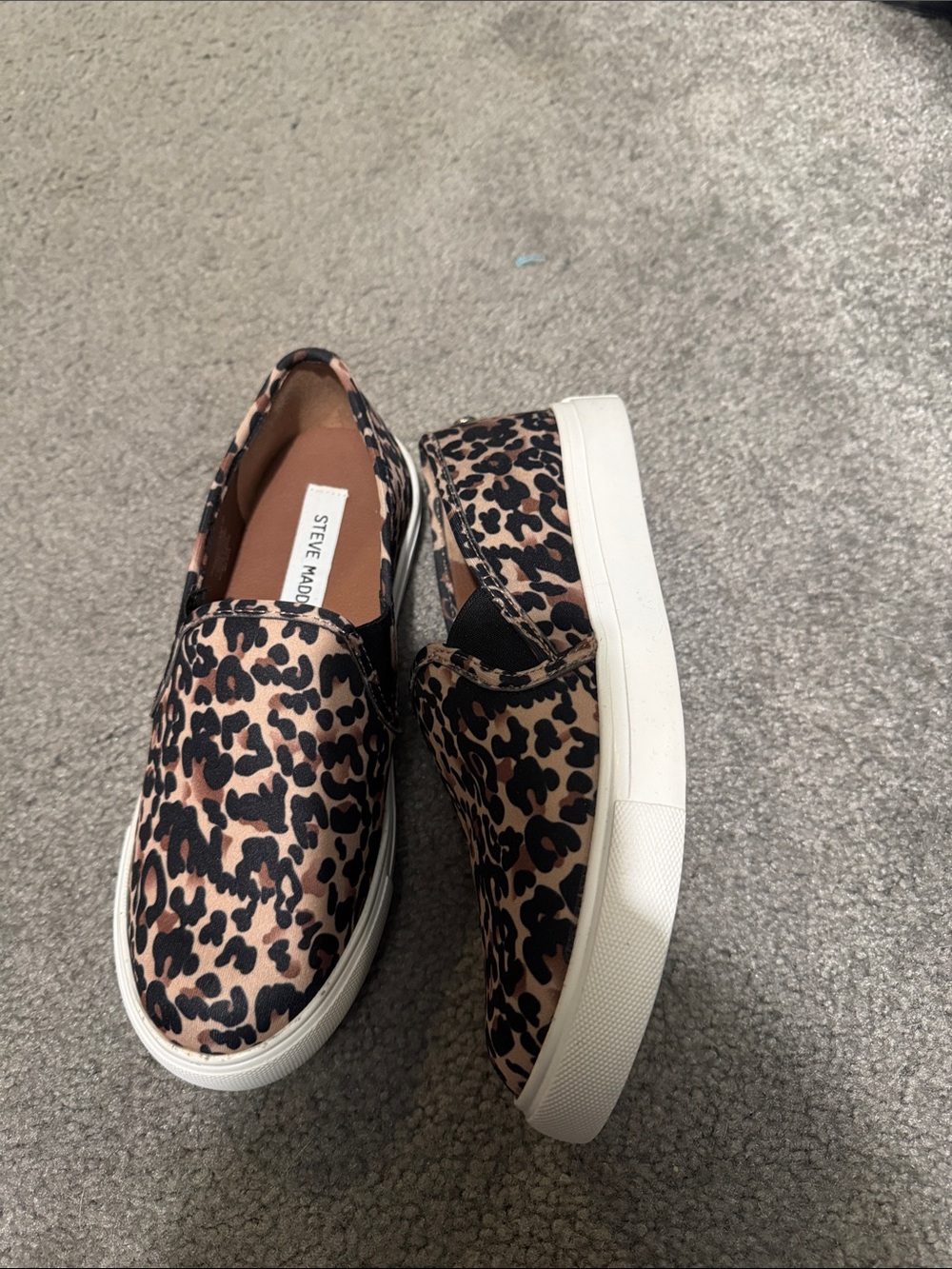Steve Madden Symba Leopard Print Slip On Loafers Women’s 6 Comfort Casual - Picture 3 of 4
